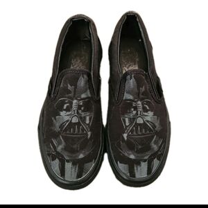Vans Star Wars x Unisex Black Classic Slip-on 'Darth Vader 5M 6.5W